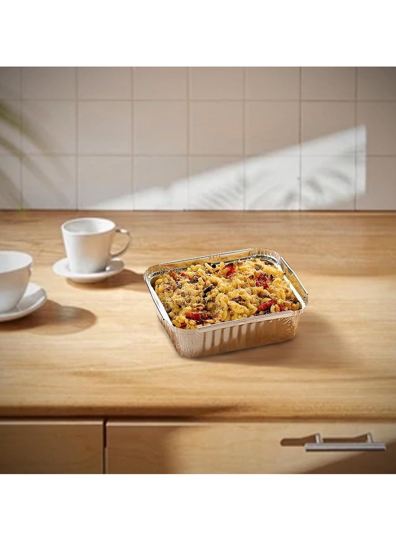 إس إن إتش باكينج حاوية مستطيلة من الألومنيوم 3650 مل مع غطاء لوح ألومنيوم شديد التحمل 20 قطعة - Image 4